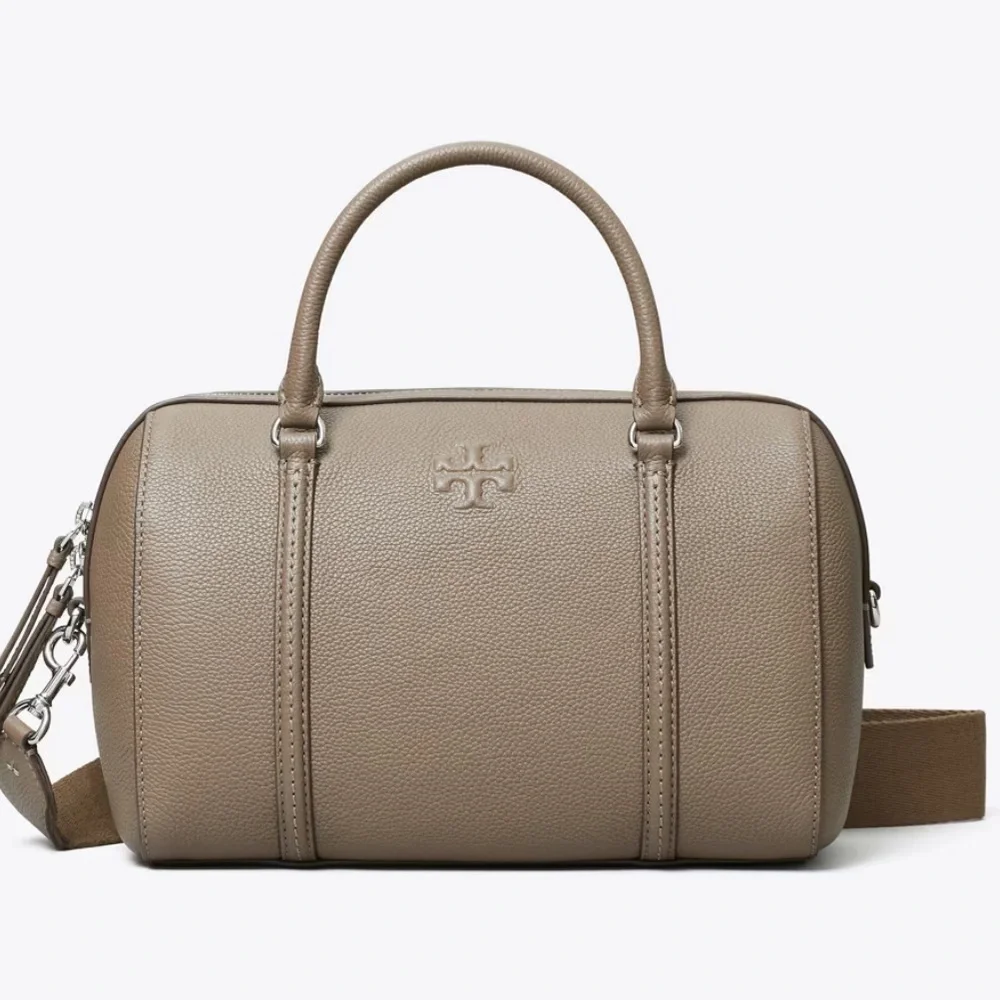 Tory Burch Taupe Leather Thea Satchel bag